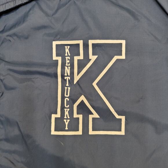 Vintage Kentucky Coach Jacket Large 25x29 Blue Sherpa-Lined - Picture 4 of 12